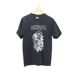 Scorned Vintage Thrash Graphic Hard Rock Nu Metal Band‎ T Shirt Men's Medium 90s